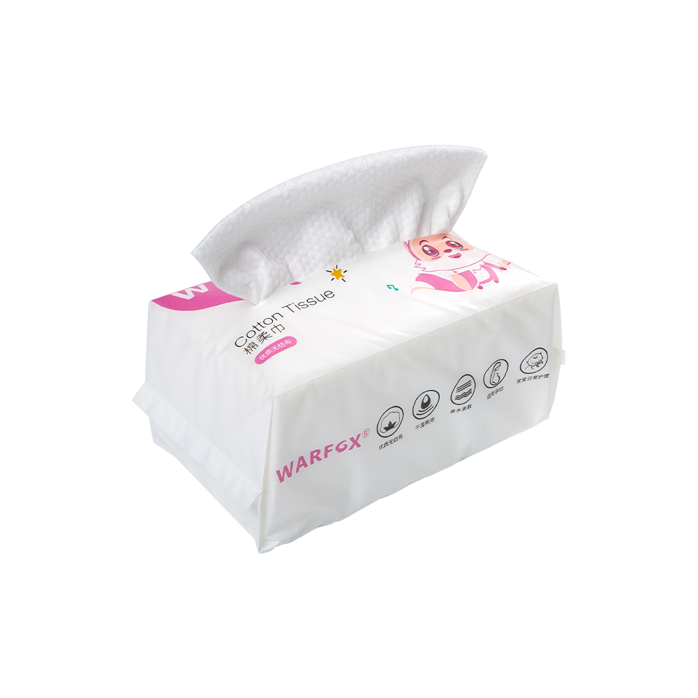 ウェットとドライの両用 AB コットン ソフト タオル ワイプ バッグ入り